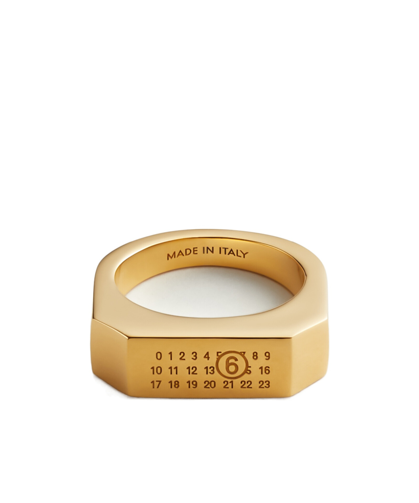 Mm6 Maison Margiela Numeric Ring In Gold