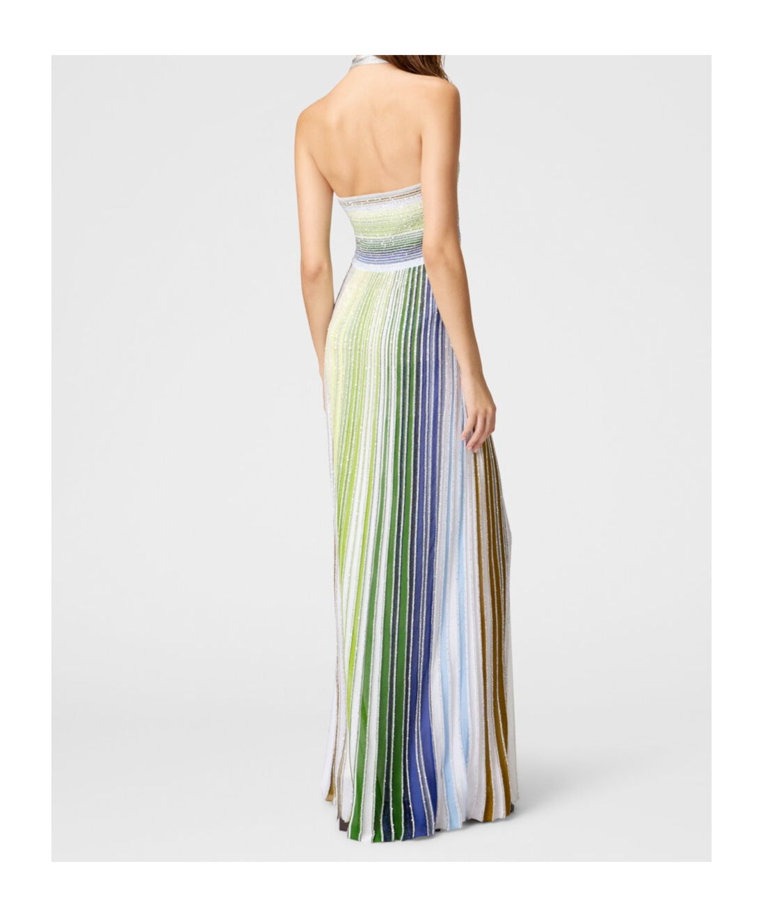 Shop Missoni Striped Maxi Dress In Multicolor