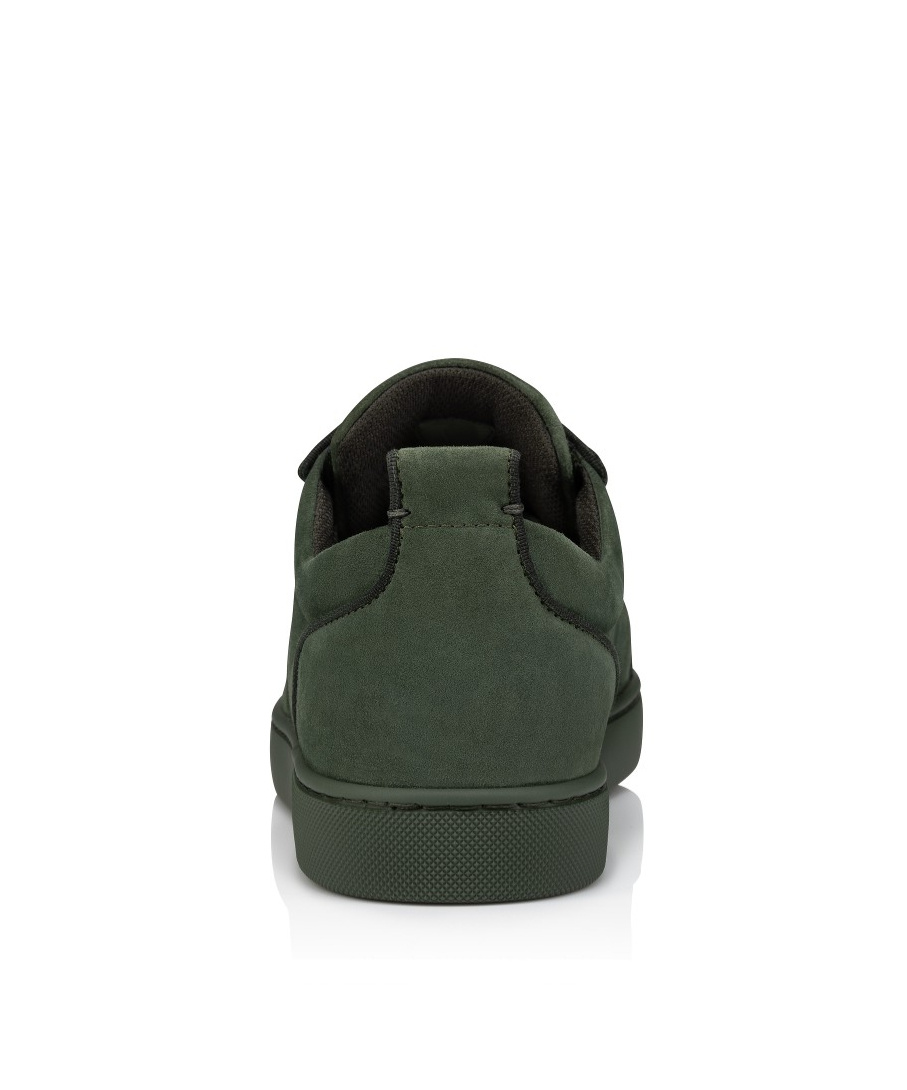 Christian Louboutin Louis Junior Spikes Suede Sneakers In Black