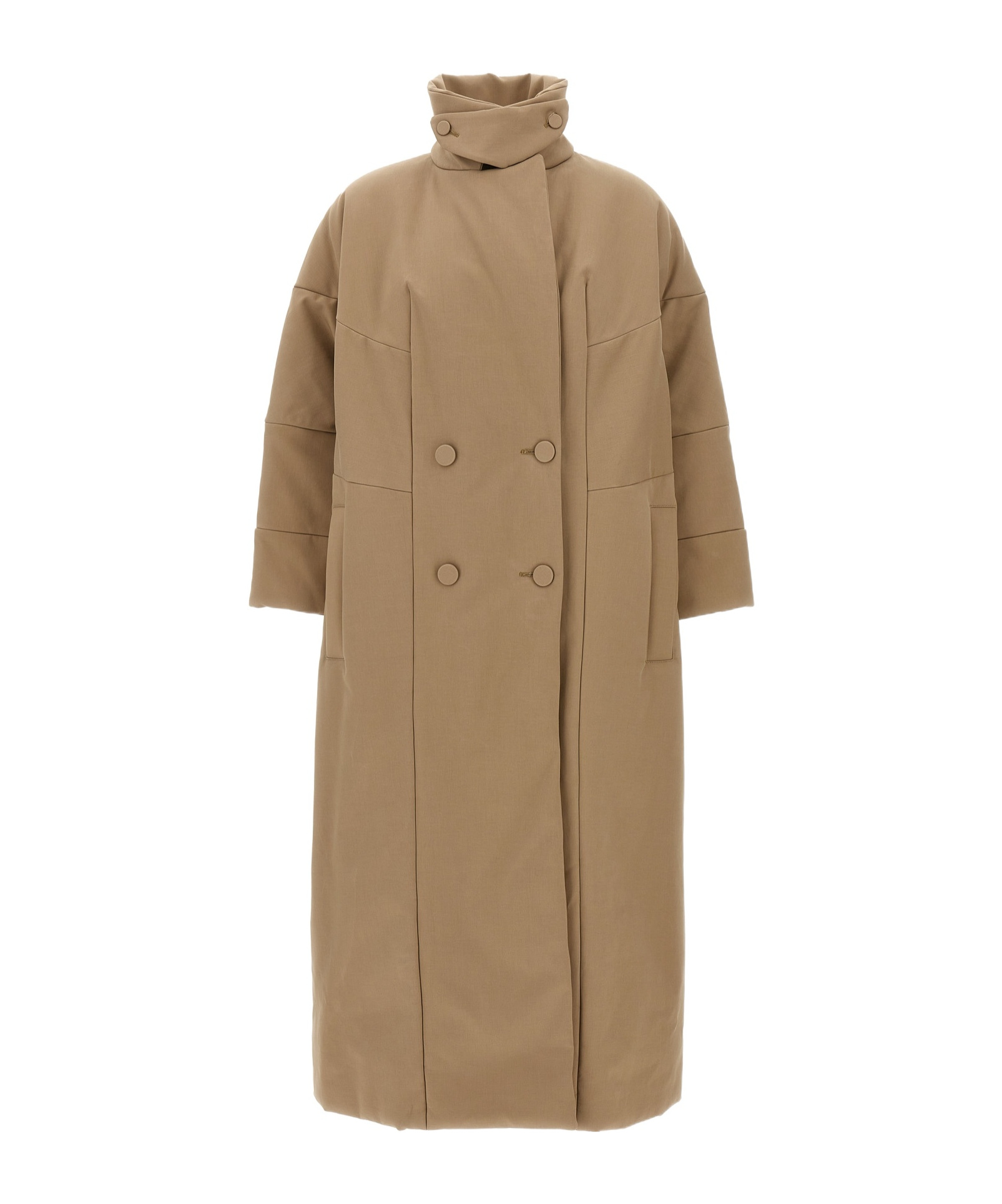 Dries Van Noten Beige Double Breasted Trench Coat In Brown