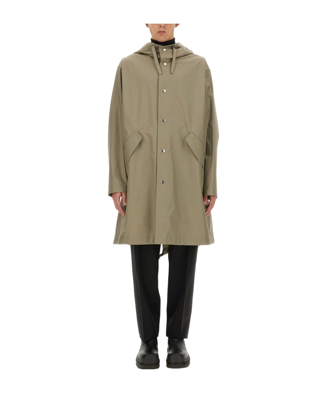 Jil Sander Parka With Logo In Nude