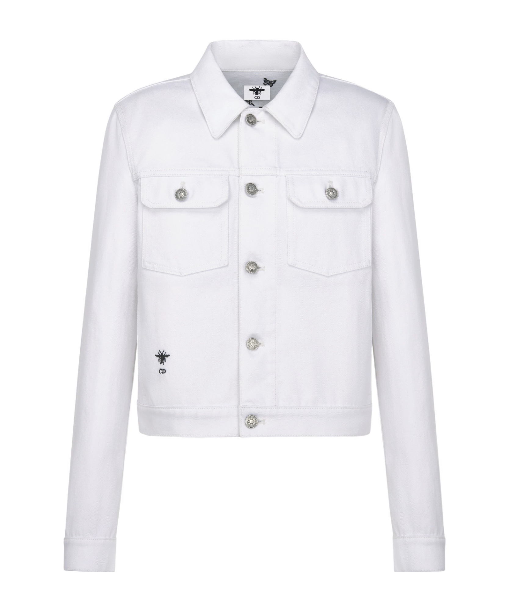 Dior Long Sleeve Casual Jacket In White