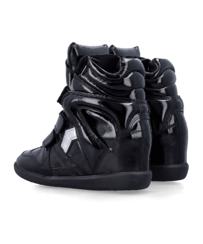 Isabel Marant High Velcro Casual Shoes In Black