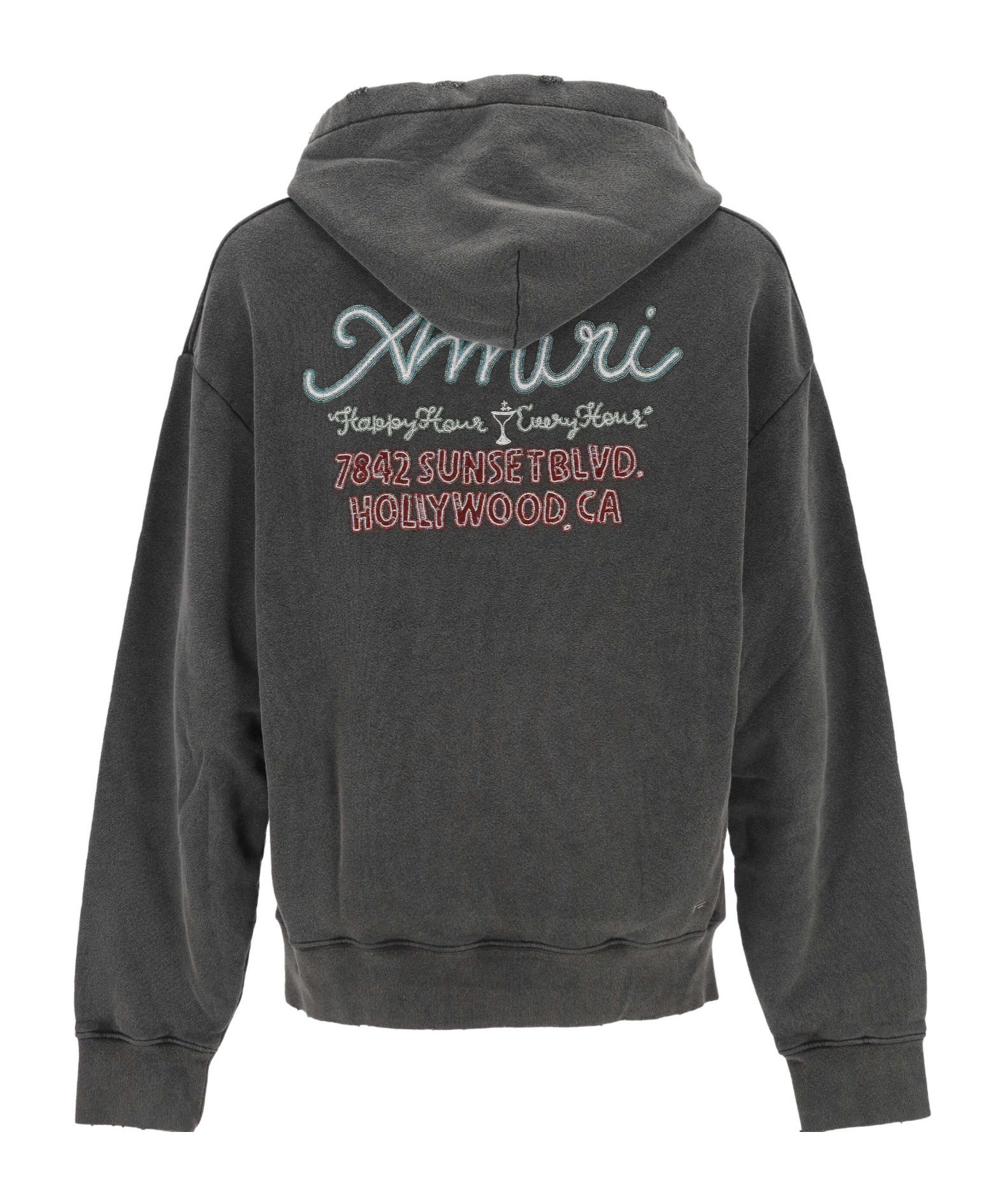 Amiri Hooded Graphic Hoodie In Black
