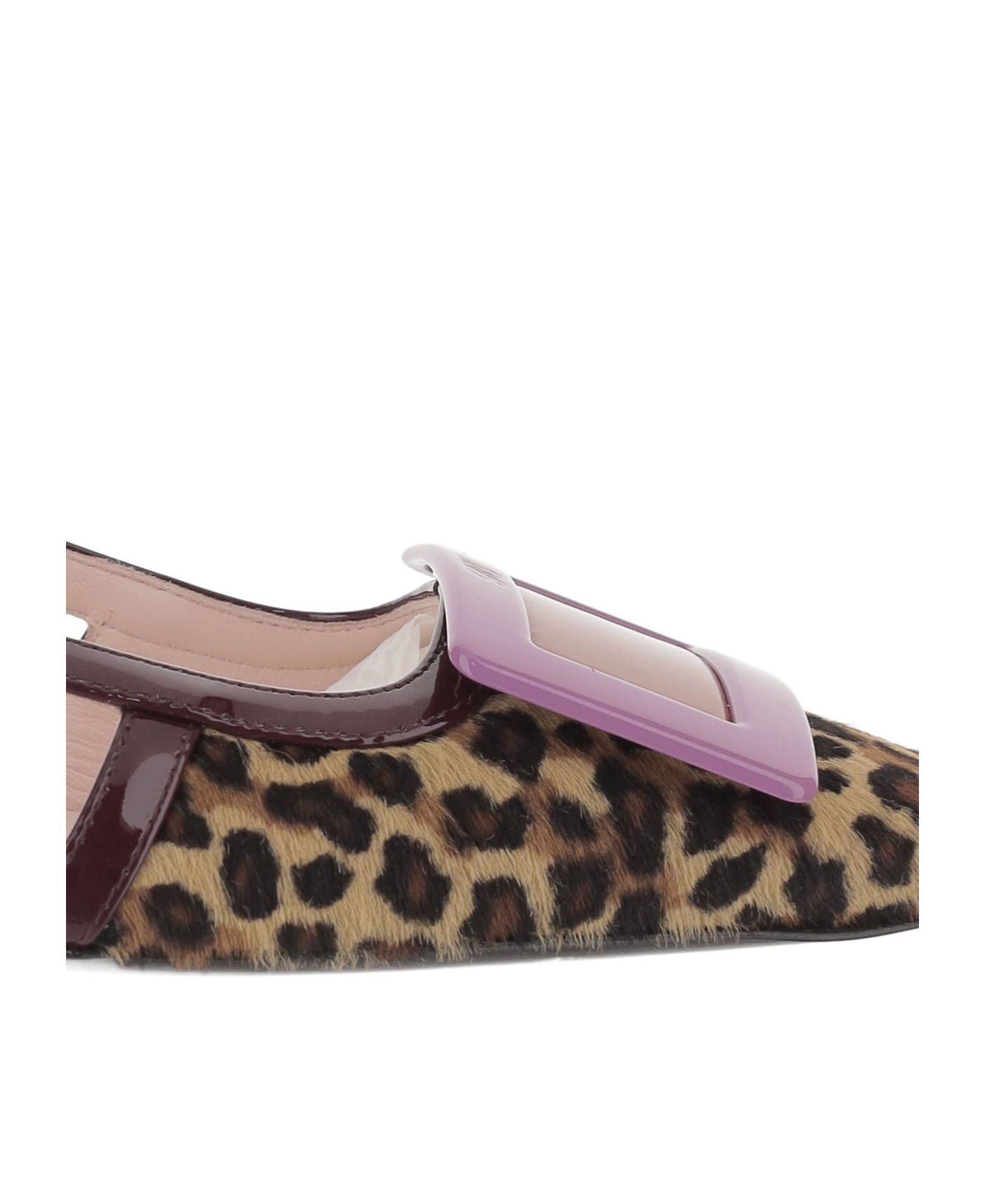 Roger Vivier Belle Vivier Slingback Pumps In Leather In Multi
