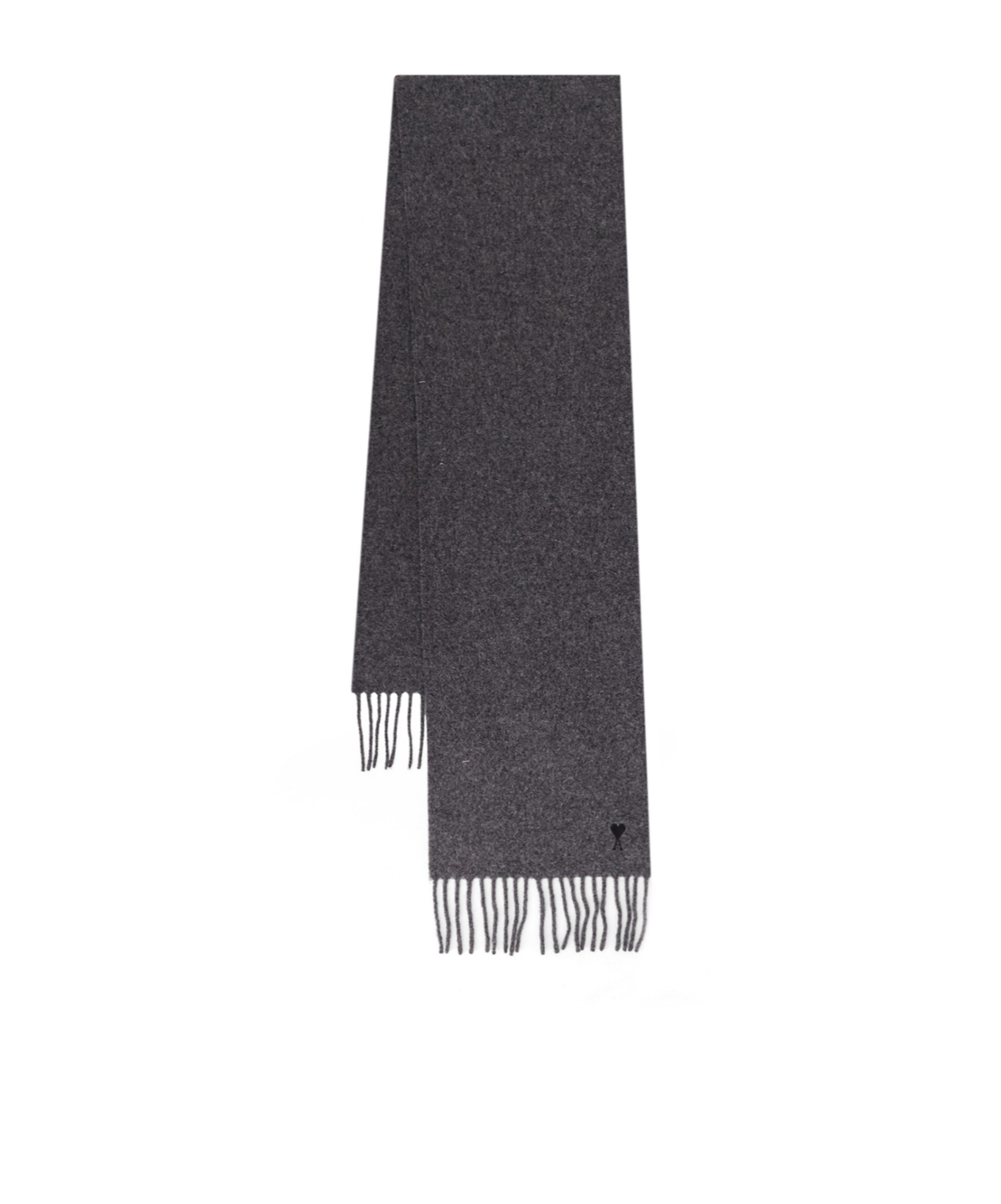 Ami Alexandre Mattiussi Ami Ami Paris Knitted Scarf In Black
