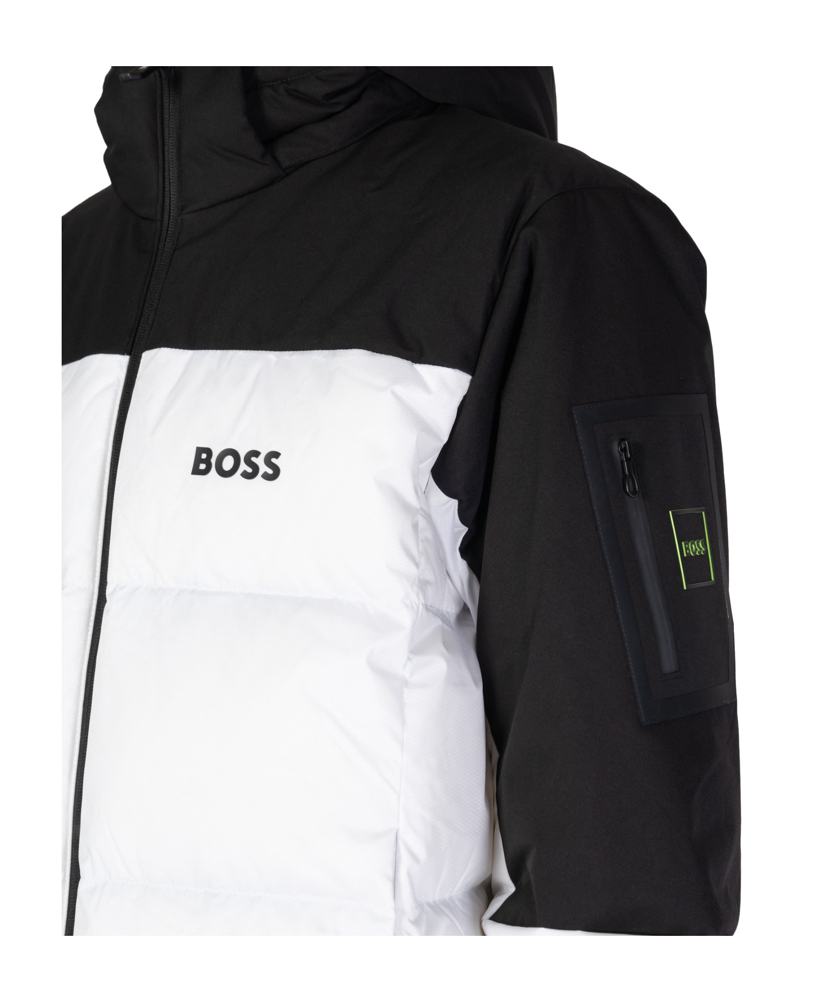Hugo Boss Long-sleeved Cotton Jacket In Multi
