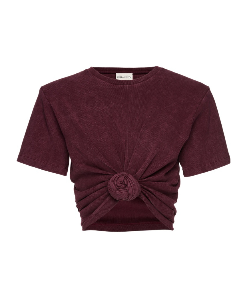 Magda Butrym Knotted Ribbed T-shirt