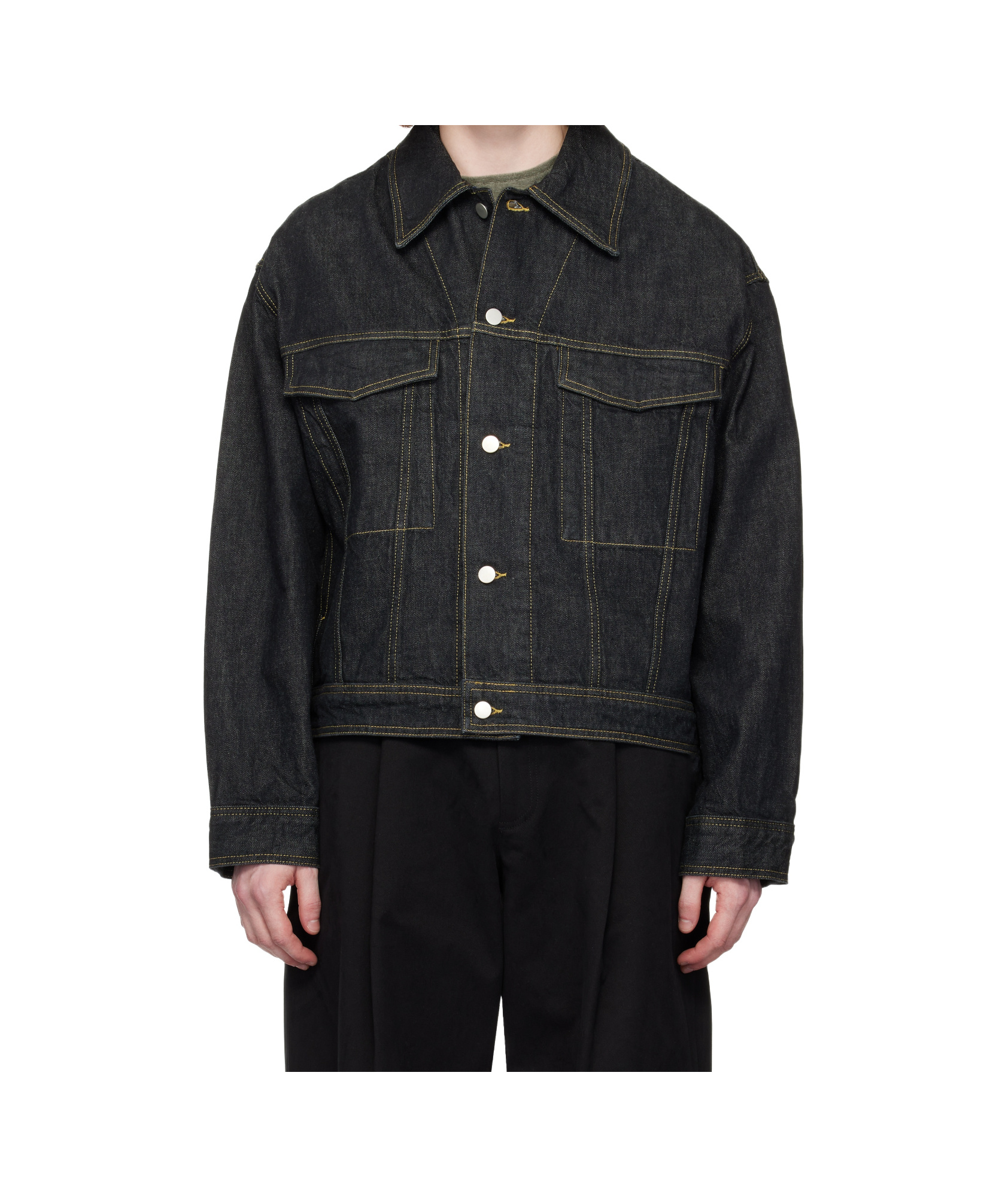 Studio Nicholson Klassische Jeansjacke In Black