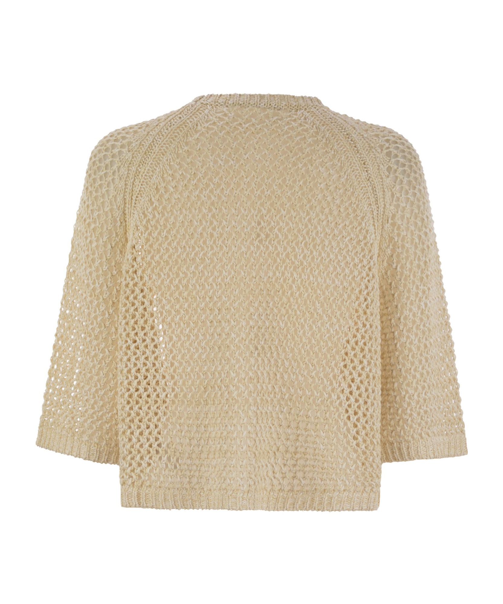 Fabiana Filippi Round Neck Sweater In Nude