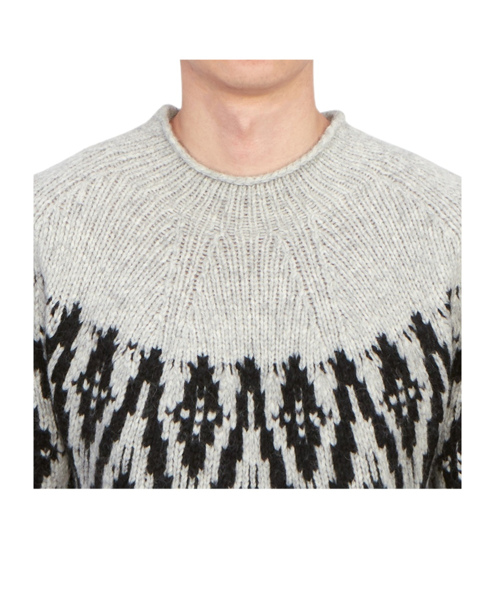 Lardini Long-sleeved Sweater In White
