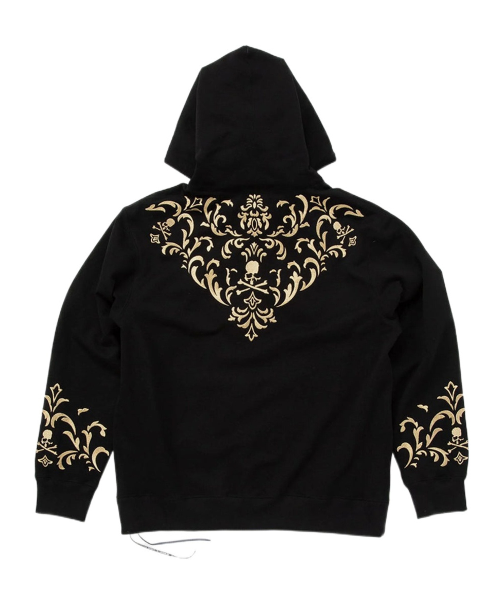 Mastermind Japan Mw25s15-sw031-005 Ornament Hoodie In Black