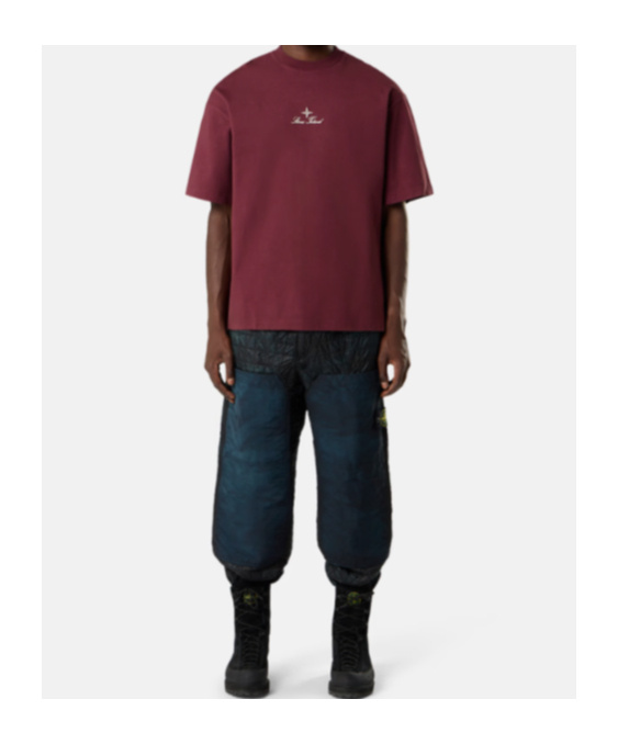Stone Island Organic Cotton T-shirt In Red