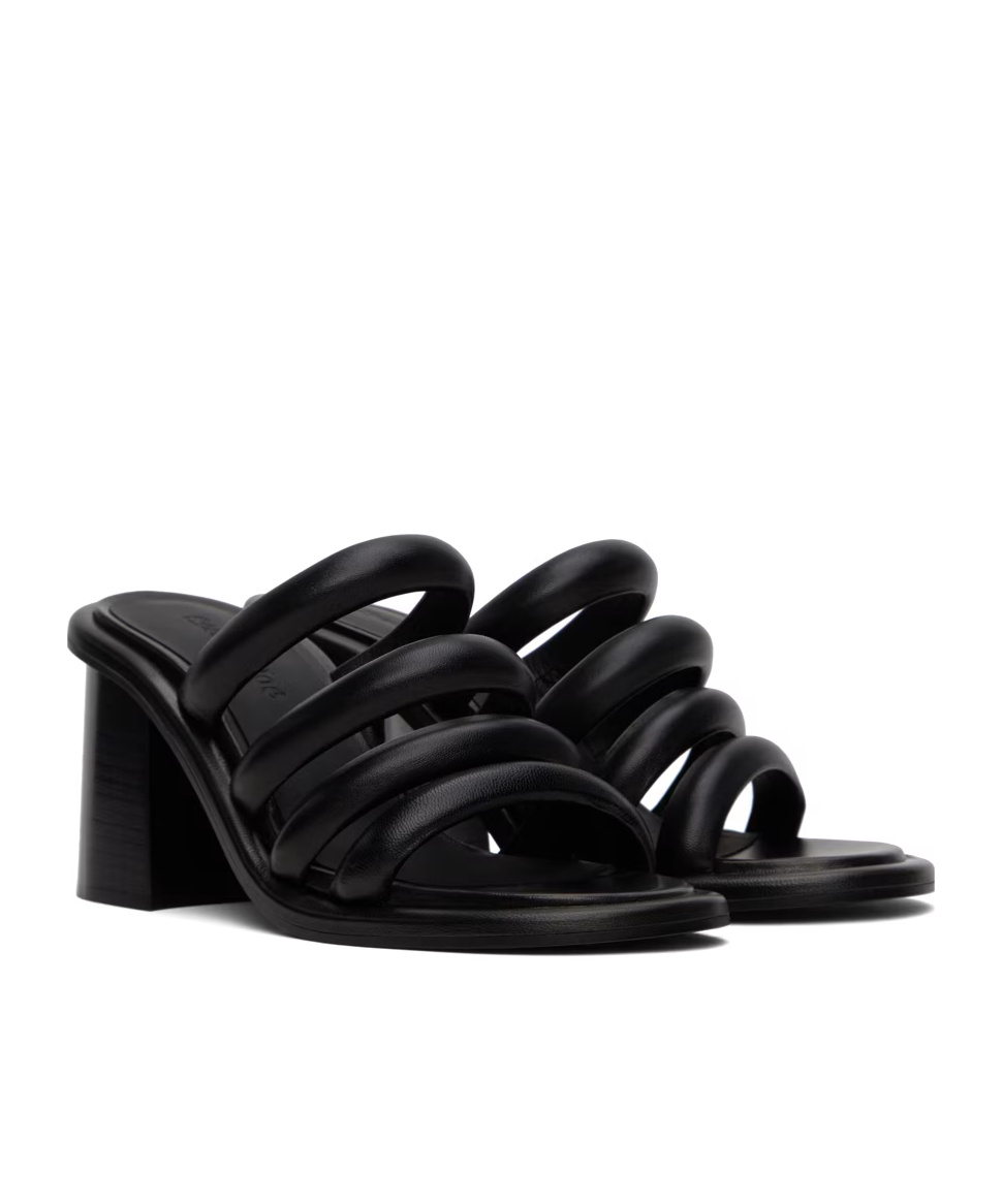 See By Chloé Suzan Logo High-heeled Sandals In Black