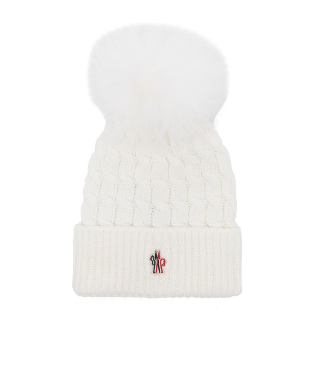 Moncler Cuffed Wool Hat In White