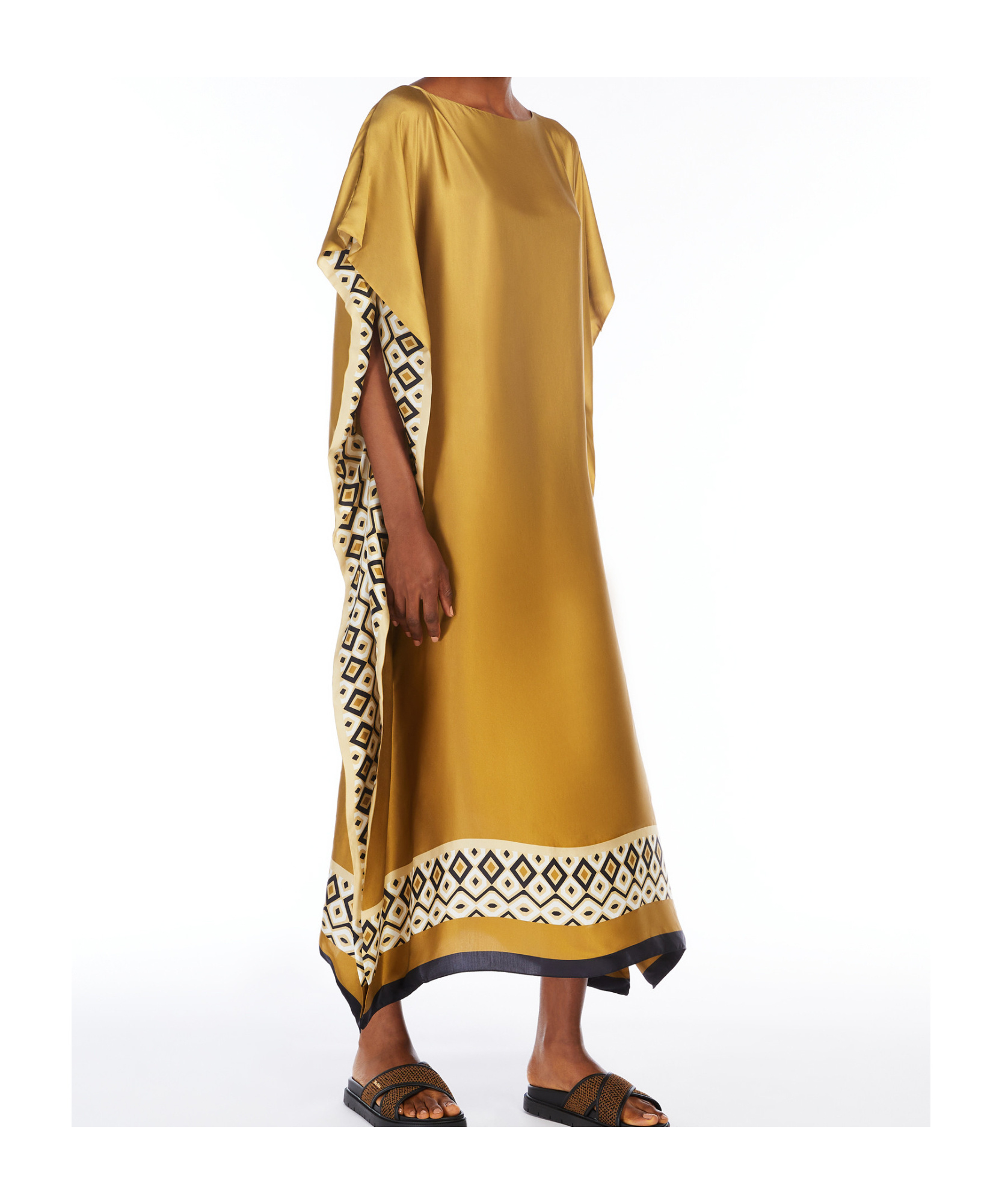 Max Mara Oversized Printed Viscose Kaftan