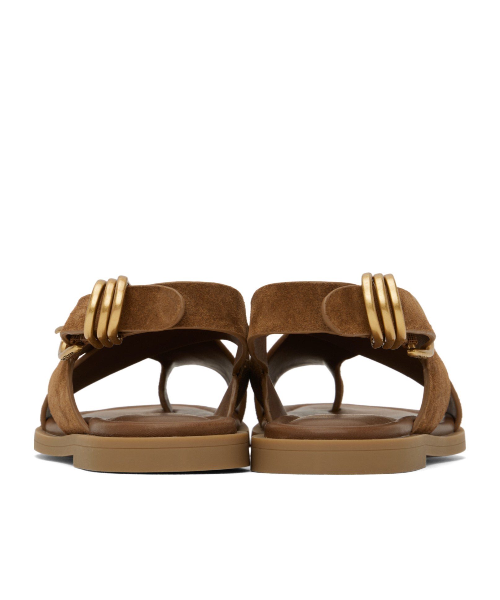 Rag & Bone Brown Gia Italian Suede Crossover Sandals