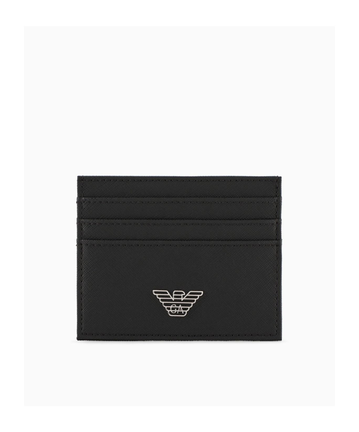 EMPORIO ARMANI LOGO-PLAQUE LEATHER WALLET SET