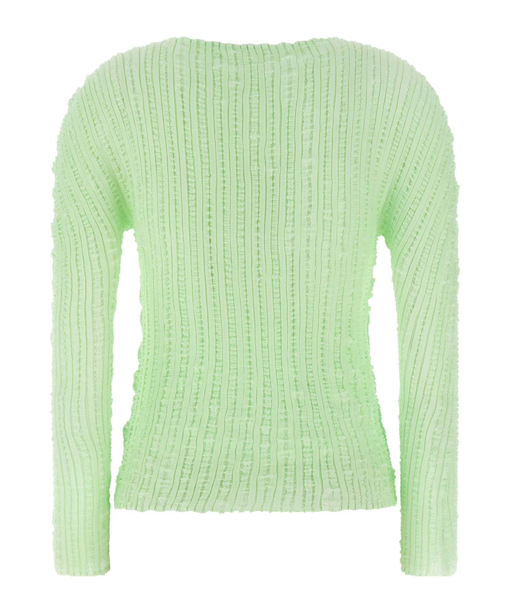 Issey Miyake Jellyfish Pleats Sweater In Green