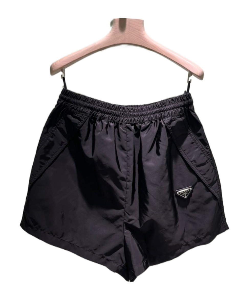 Prada Light Re-nylon Shorts In Black