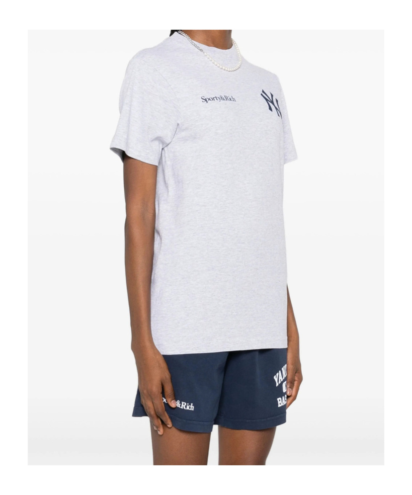 Sporty And Rich New York Yankees T-shirt In Gray