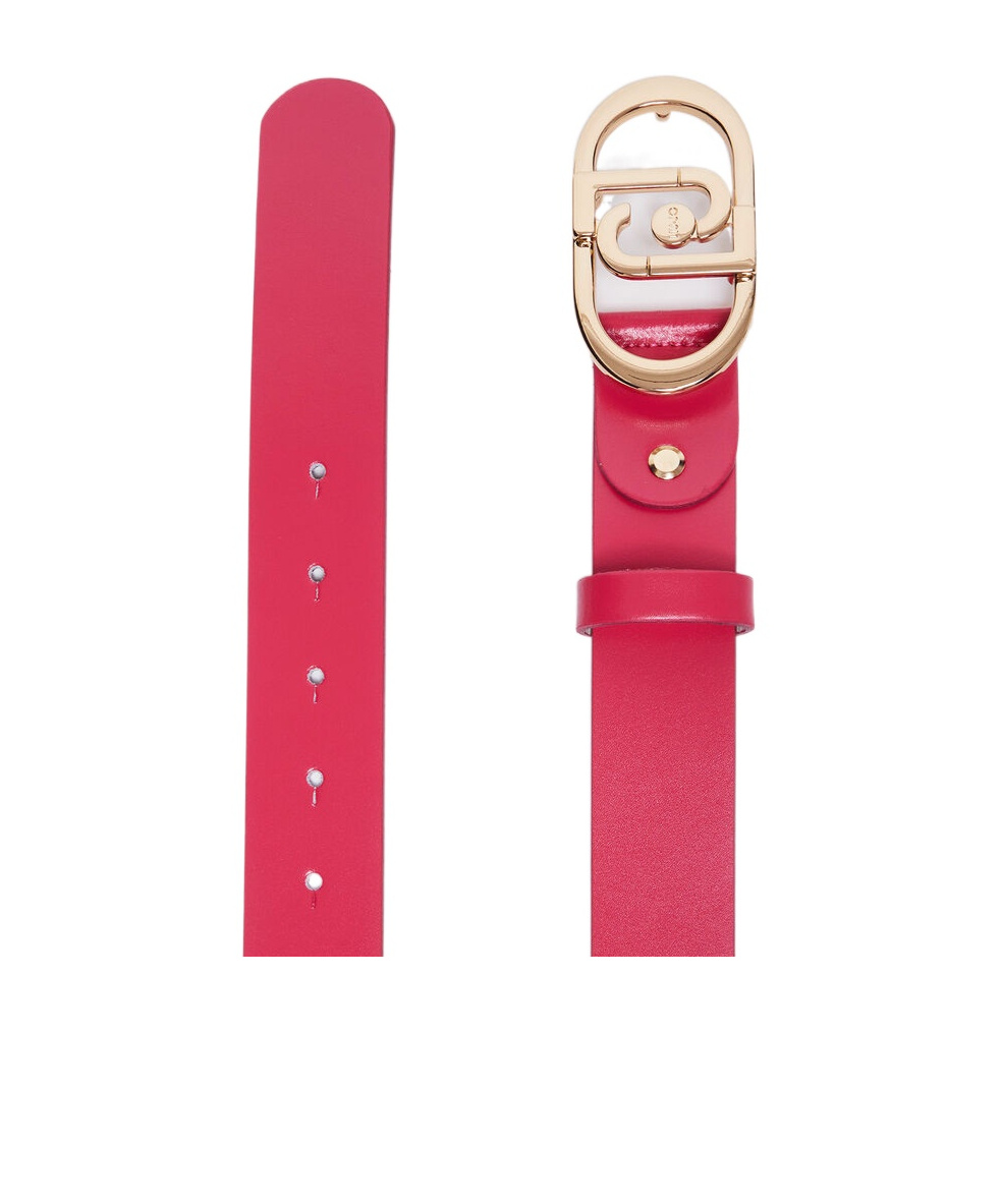 Liu •jo Double J Logo Belt In Pink