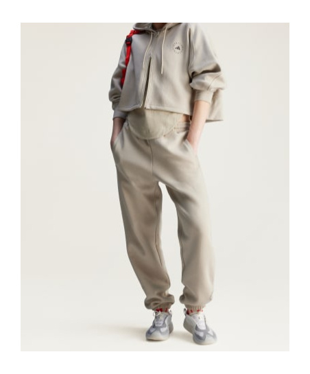 Adidas By Stella Mccartney Sports Short Hoodie In Nude