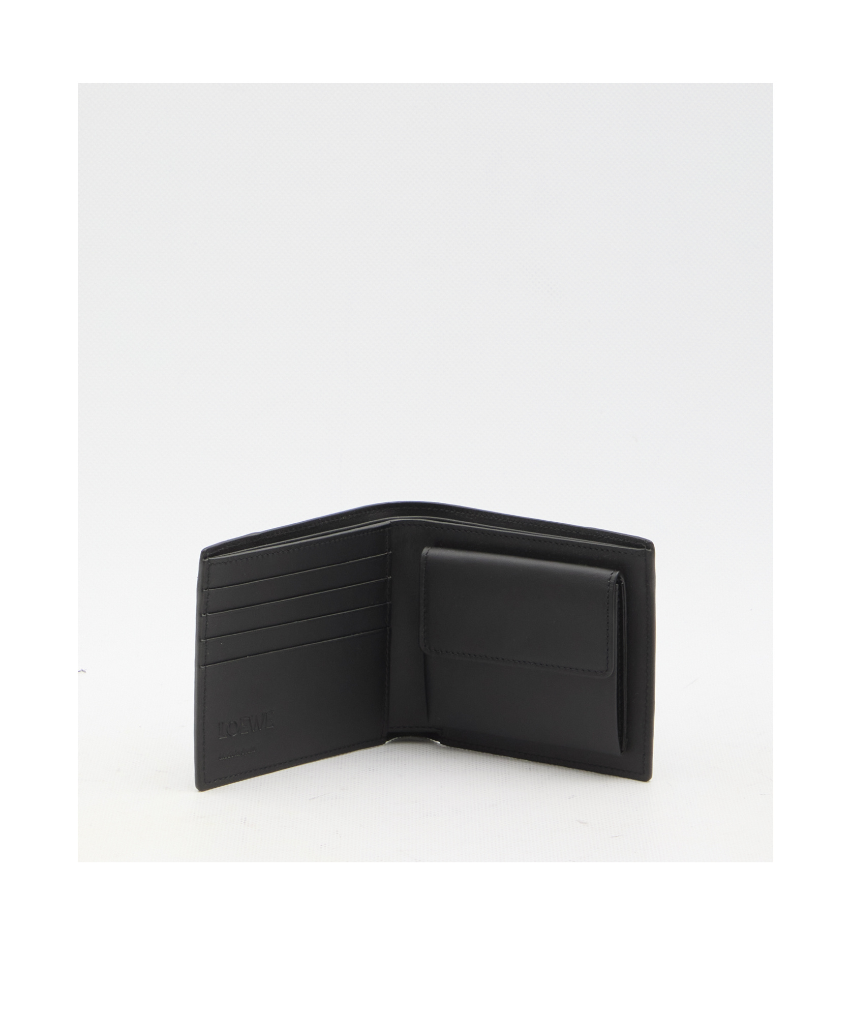 Loewe Puzzle Edge Bifold Coin Wallet In Black