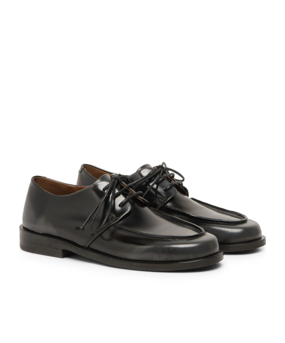 Marsèll Calf Leather Derby Shoes In Black