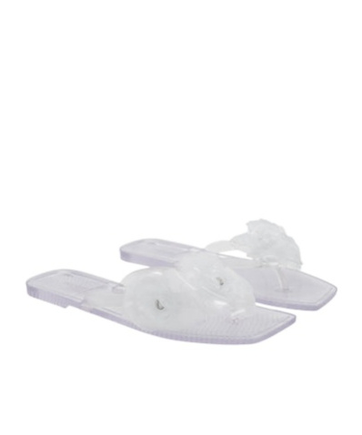COPERNI SILICONE FLOWER FLAT SANDALS 