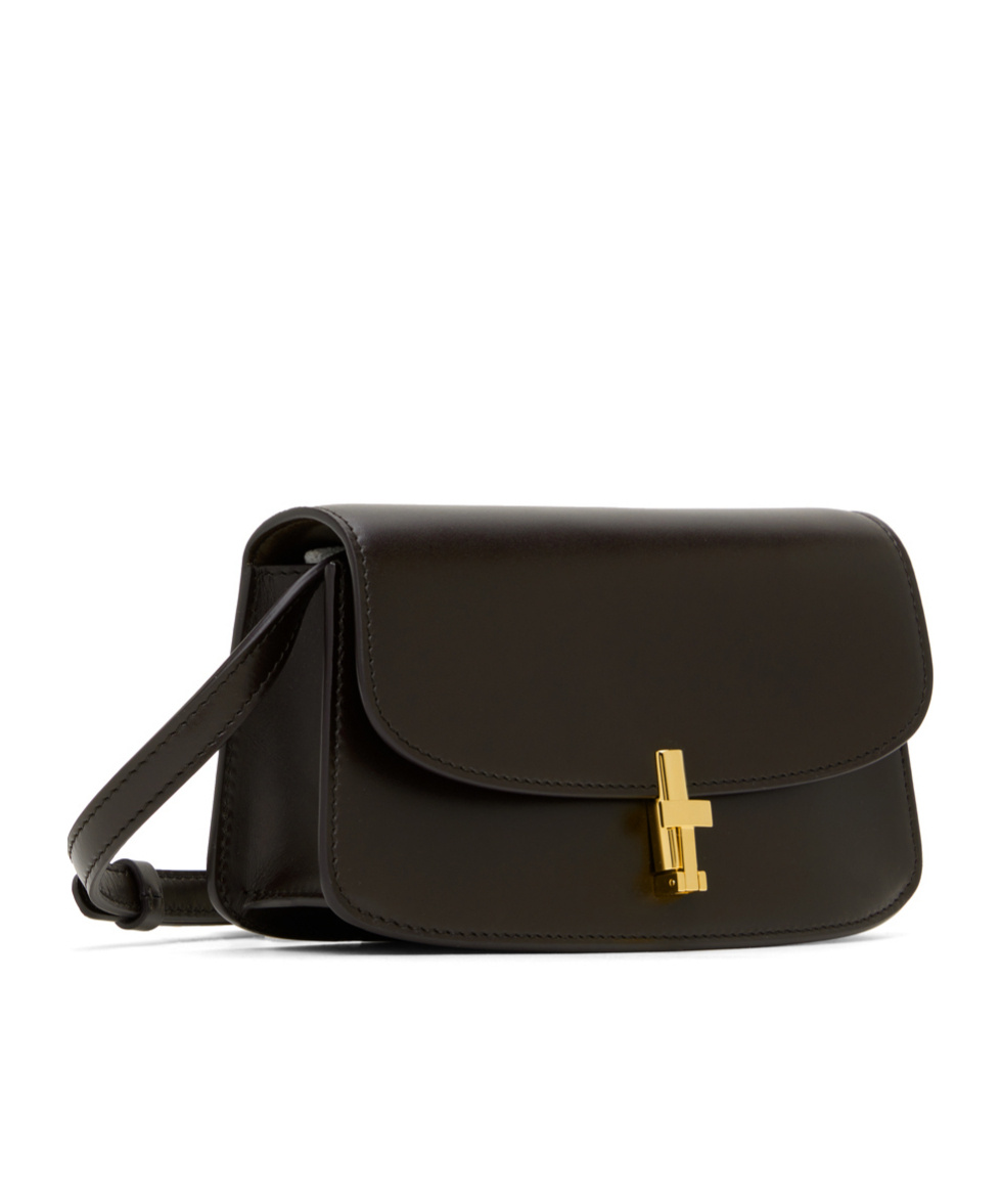 The Row E/w Sofia Flip Shoulder Bag In Black