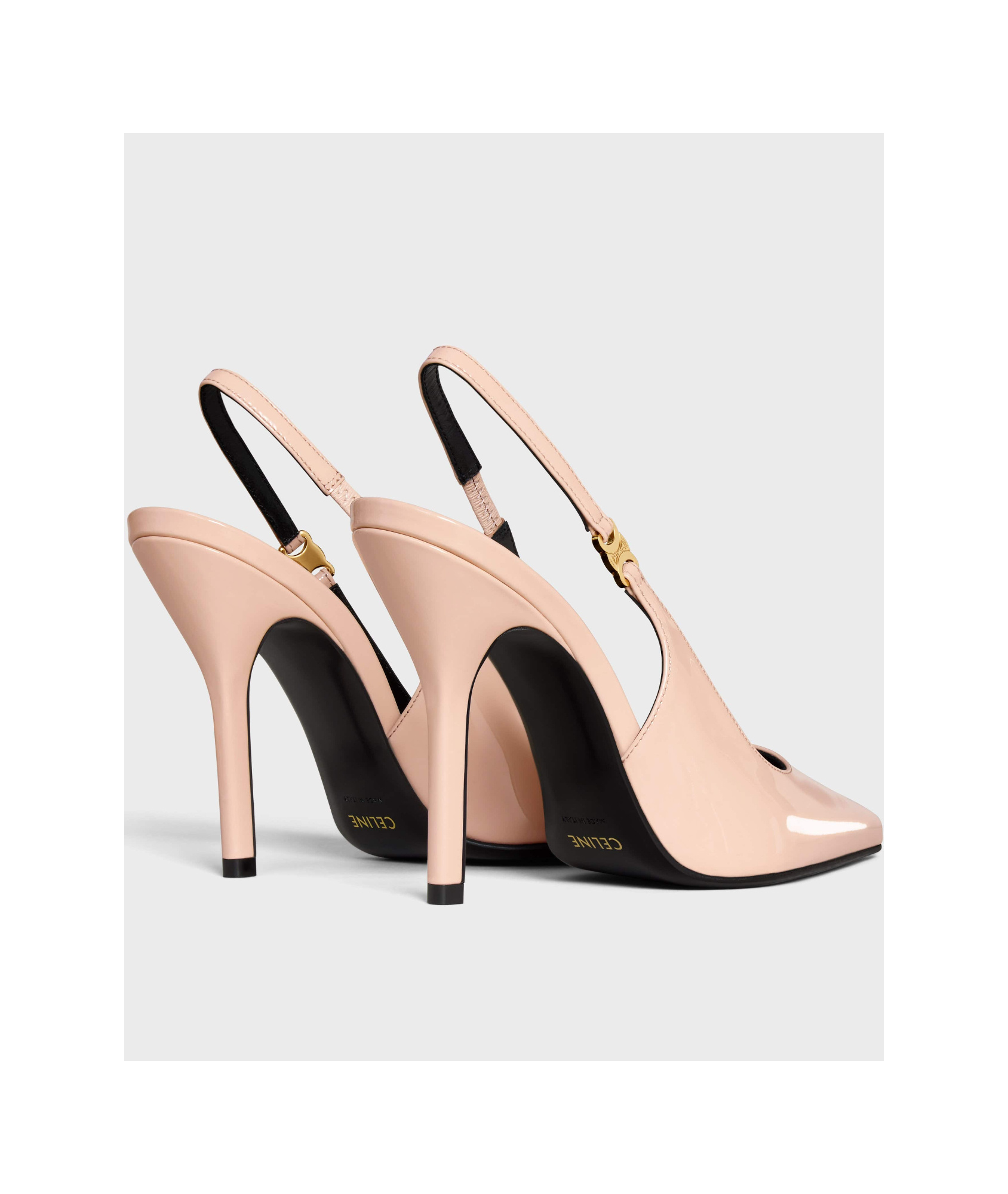 Celine Judy High-heeled Sandals In Nude