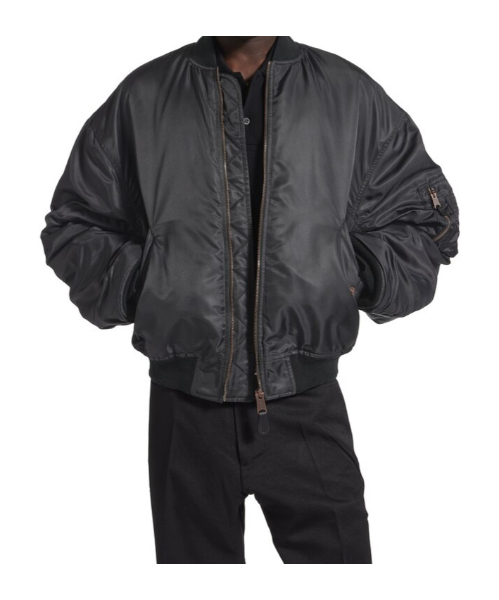 Balenciaga Standard Bomber In Black