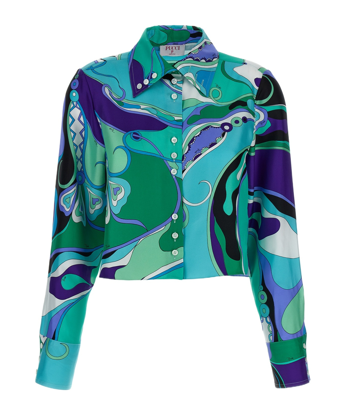EMILIO PUCCI ORCHIDEE-PRINT SHIRT