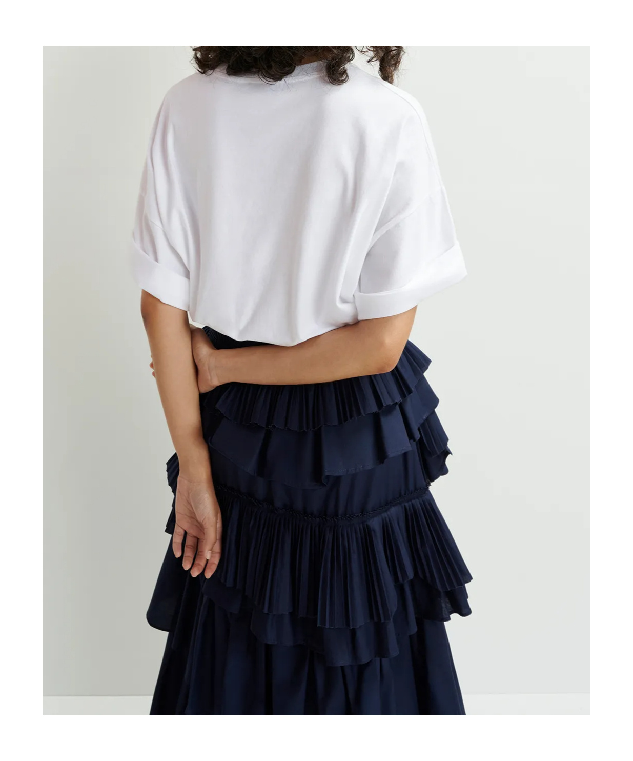 Essentiel Antwerp Hungle Embroidered Tshirt In White