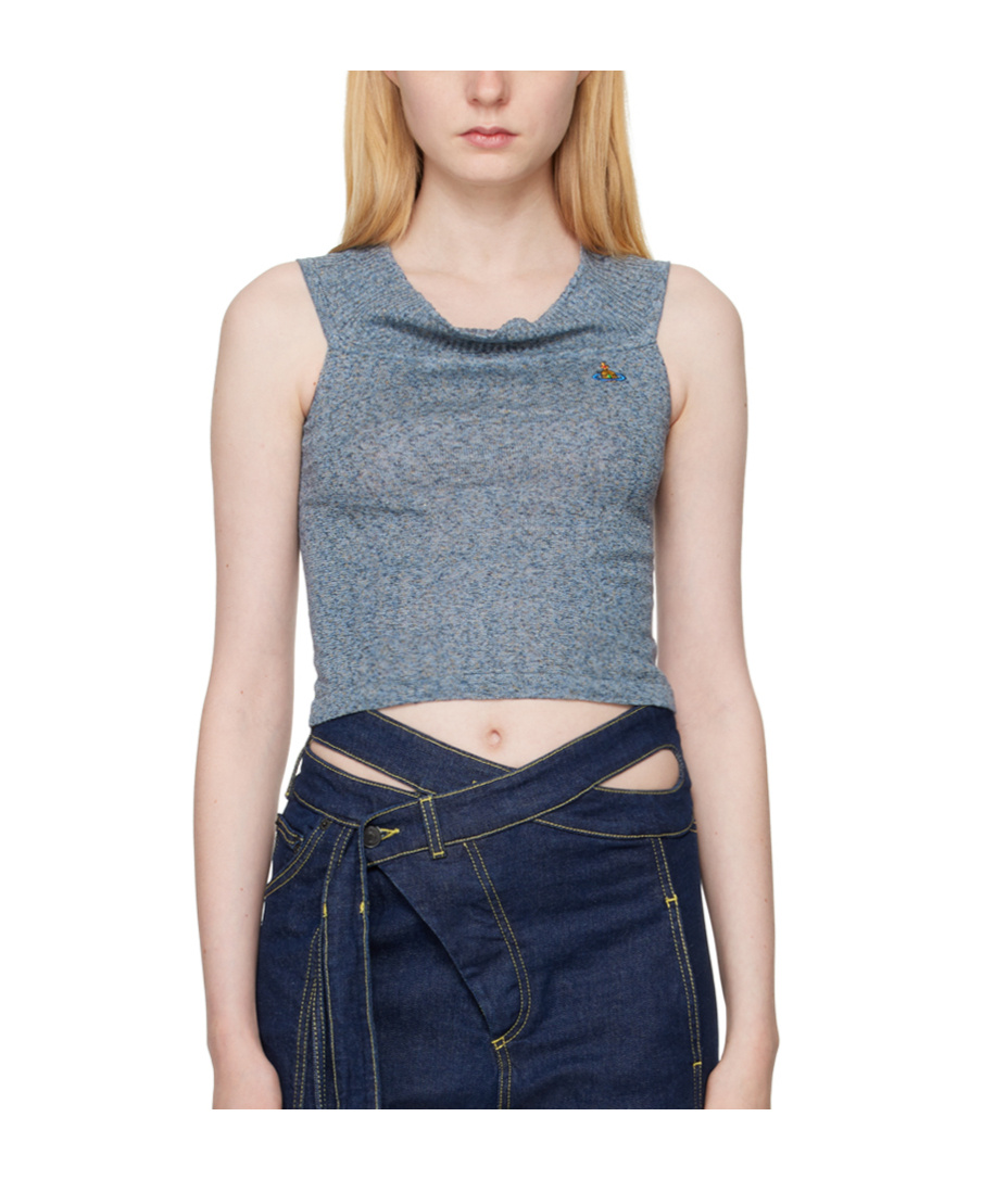 Vivienne Westwood Valentina Ribbed Vest In Blue