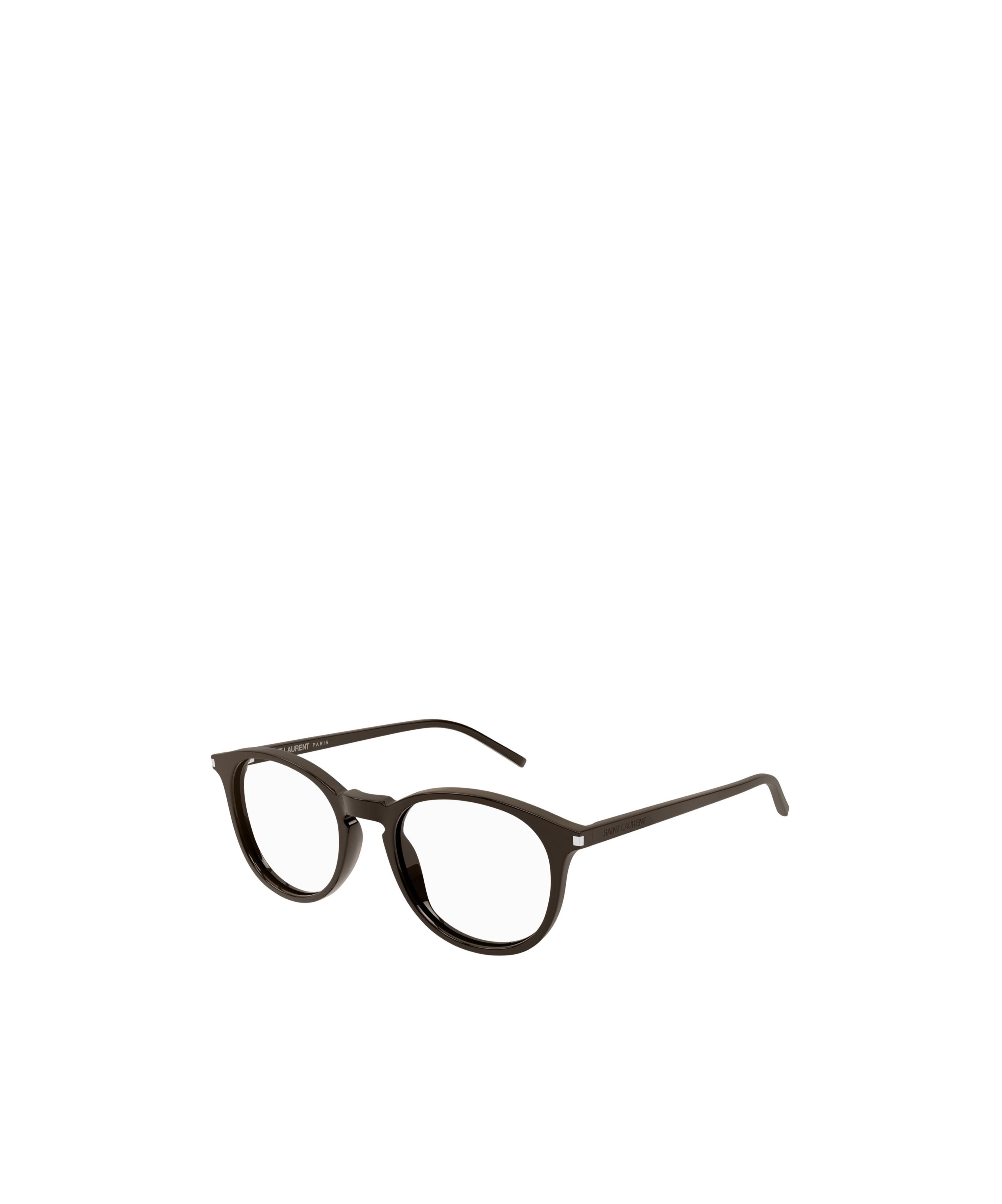 Saint Laurent Logo Flat Mirror In Black