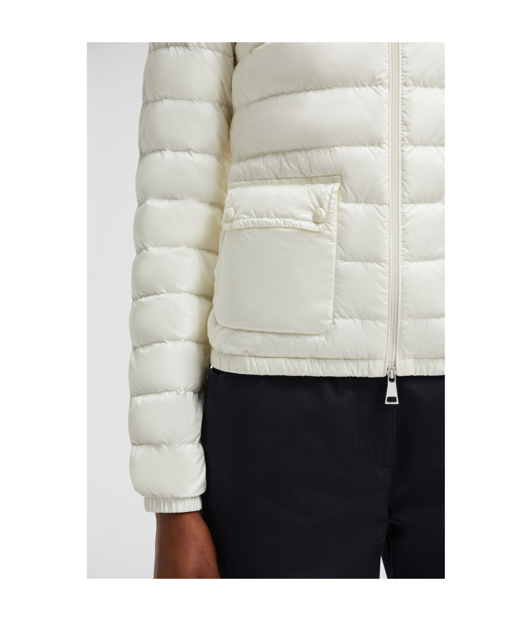 Shop Moncler Lans Packable Short Down Jacket In White
