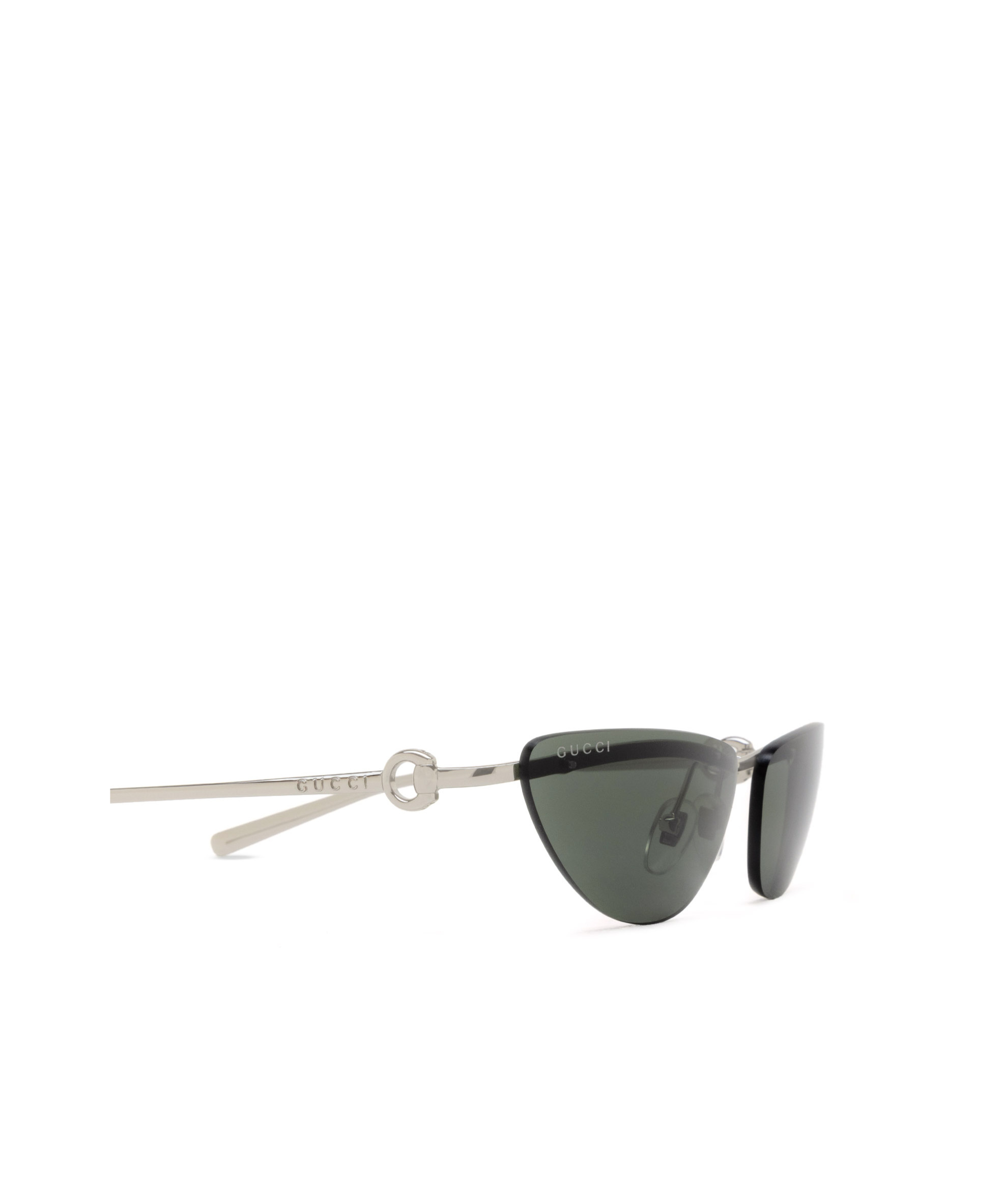 Gucci Horsebit Cat-eye Sunglasses In Silver