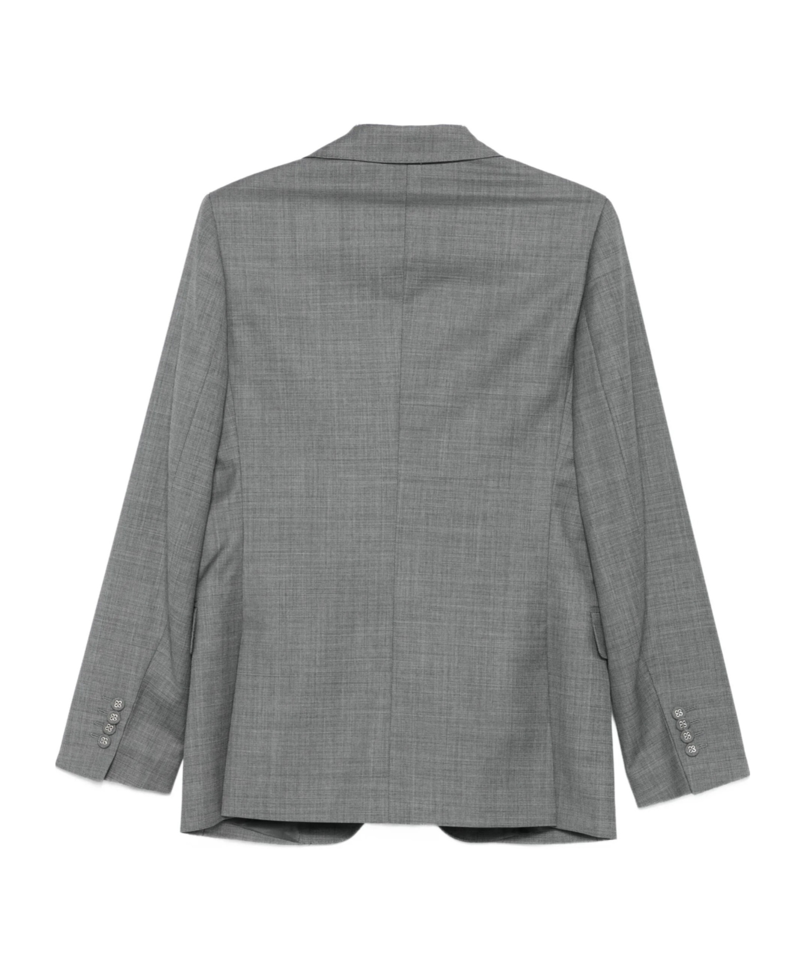 Officine Generale Button-fastening Single-breasted Blazer In Gray