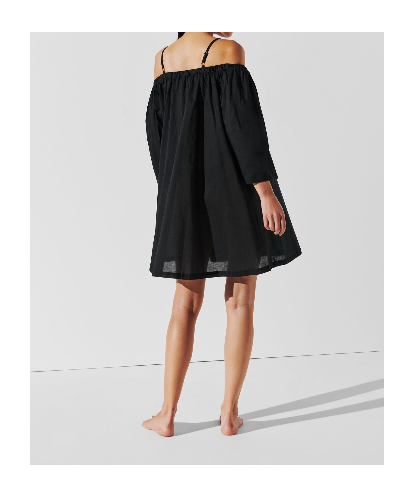 Shop Karl Lagerfeld Signature-plaque Minidress In Black