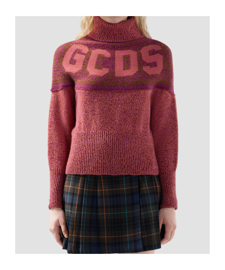 Gcds Strickpullover Mit Rollkragen In Red