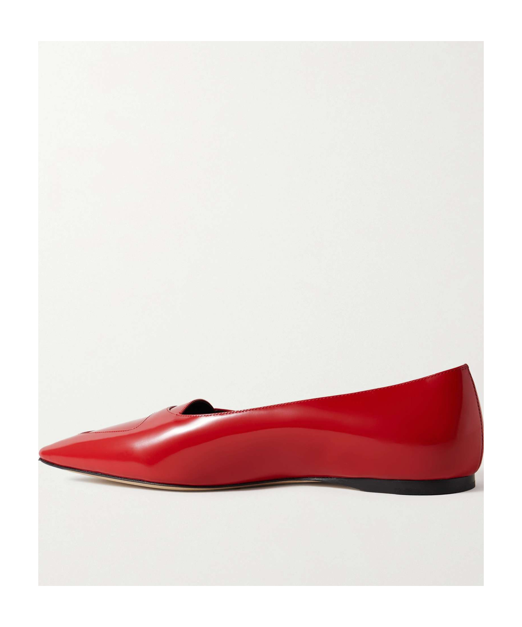 The Row Pointed Toe Ballet Flats In Red