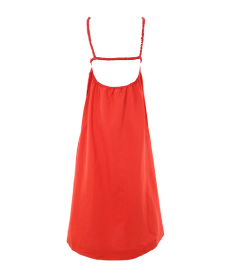 Molly Goddard Reggie Midi Dress In Red