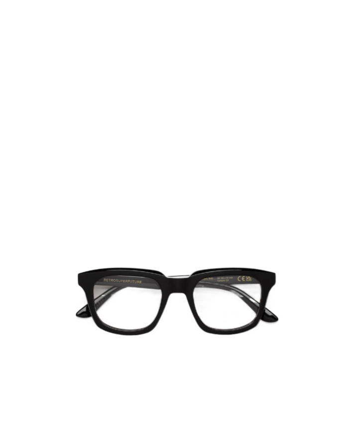 Retrosuperfuture Geometric Frame Plain Mirror In Black