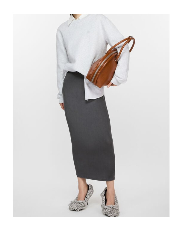 Acne Studios Elastic Waist Skirt In Black