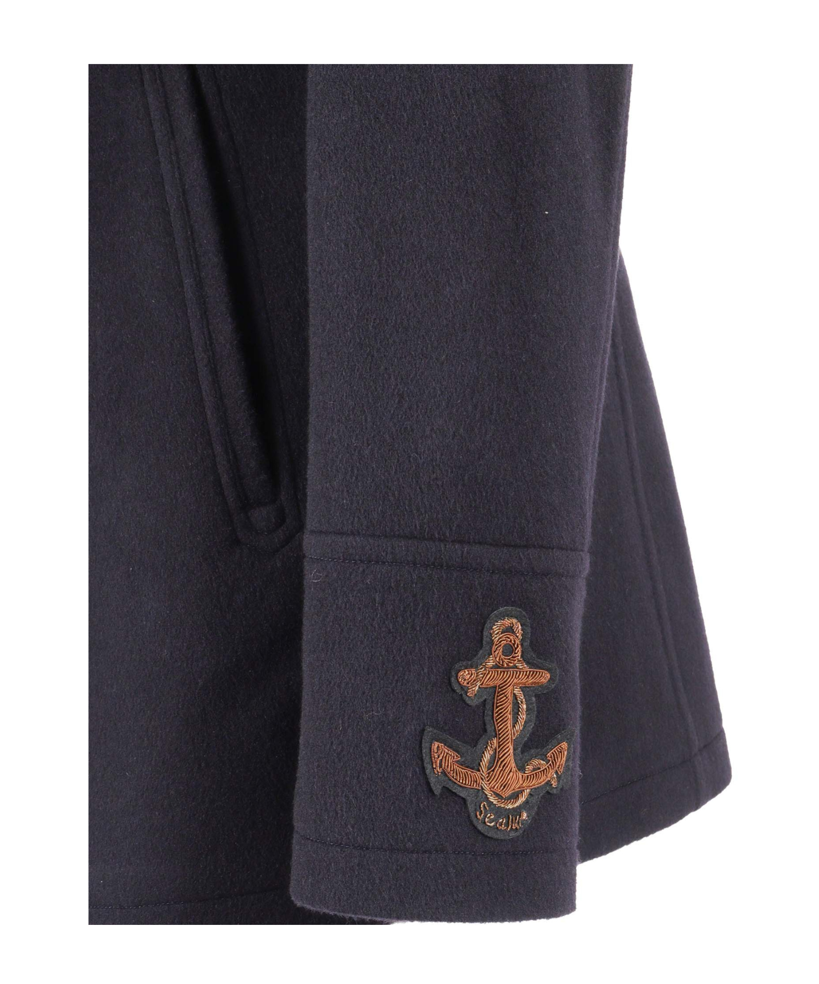 Sealup Amalfi Buttoned Peacoat In Blue