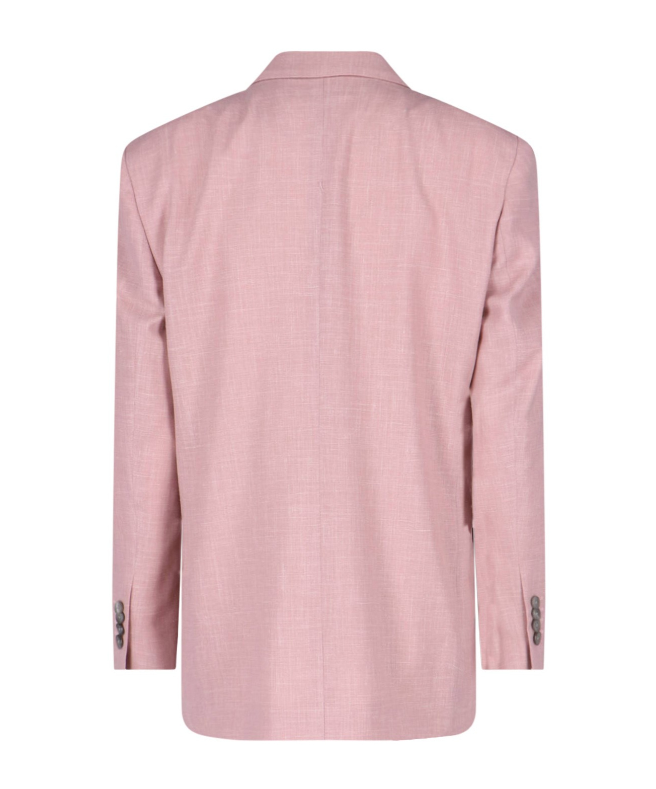 Lardini Long-sleeved Suit Jacket In Pink