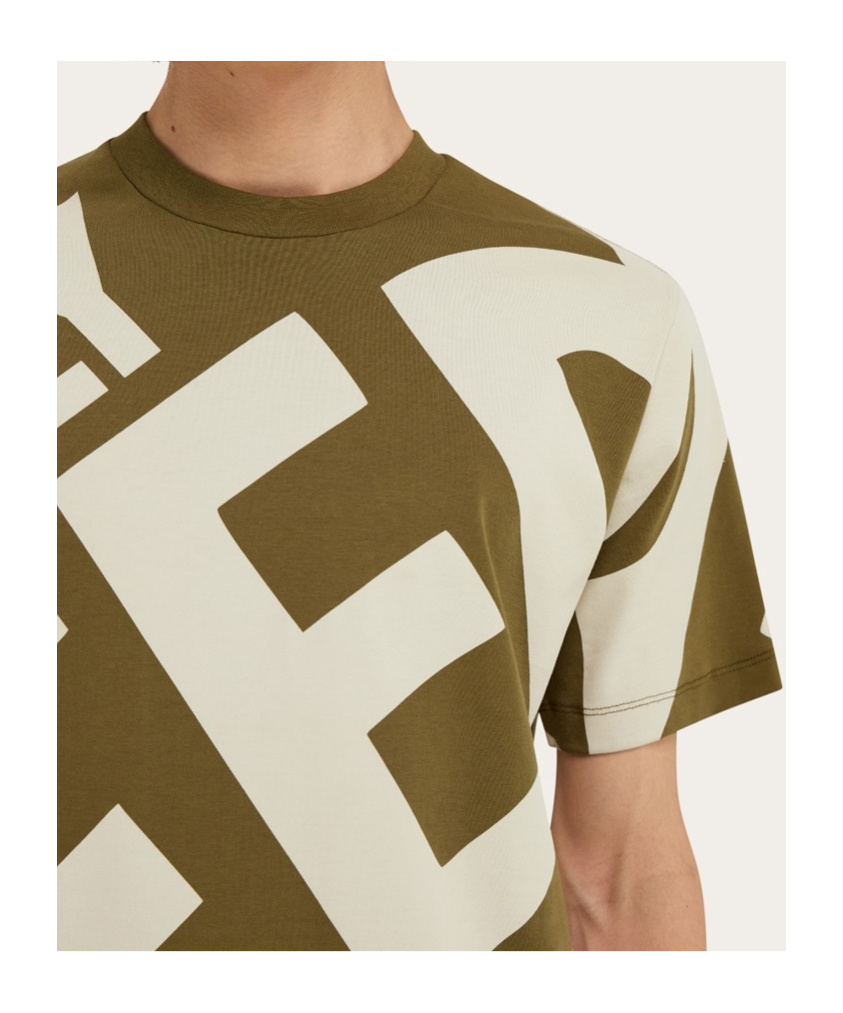 Ferragamo Graphic Print T-shirt In Nude