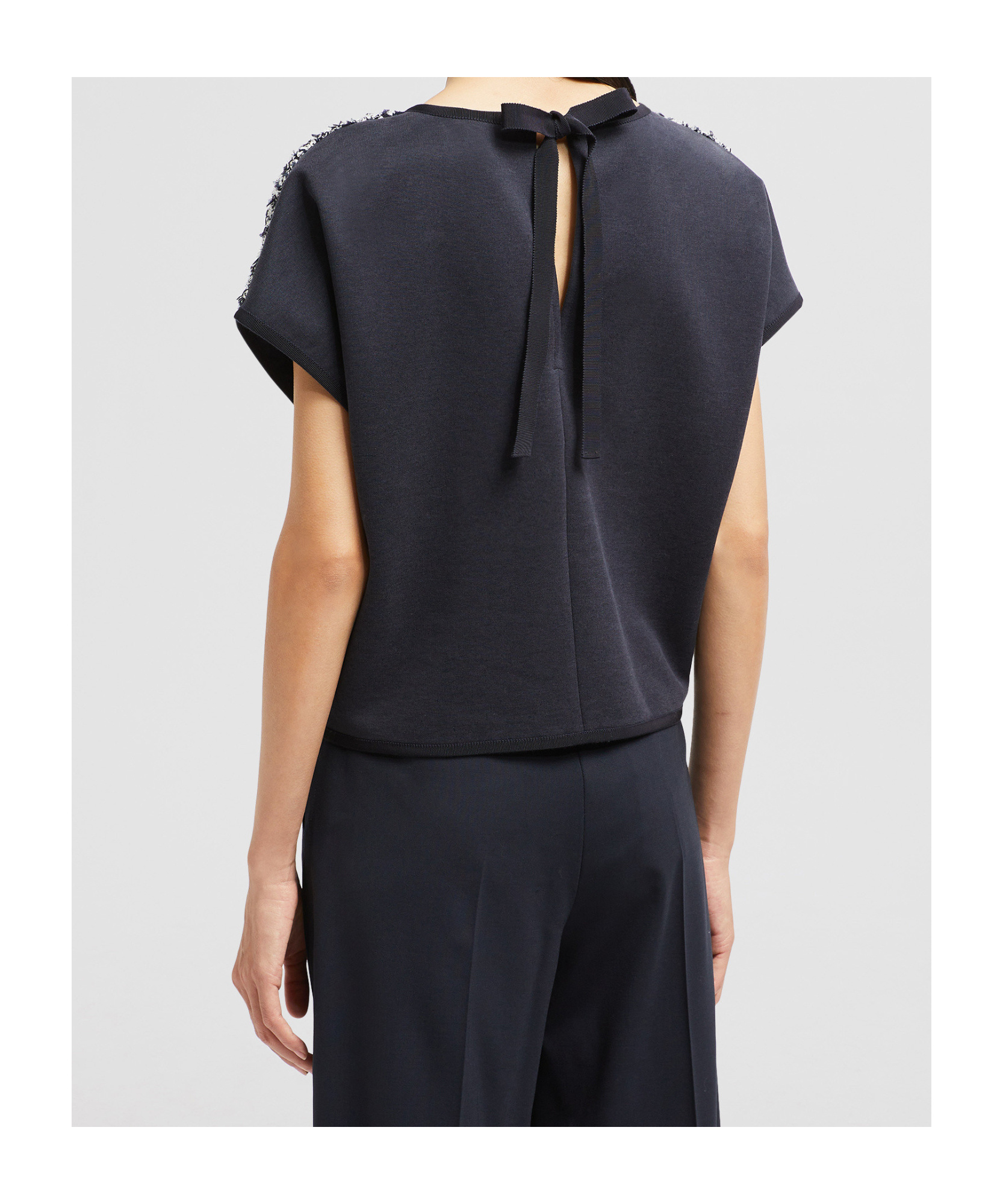 Moncler Short-sleeved Top In Gray